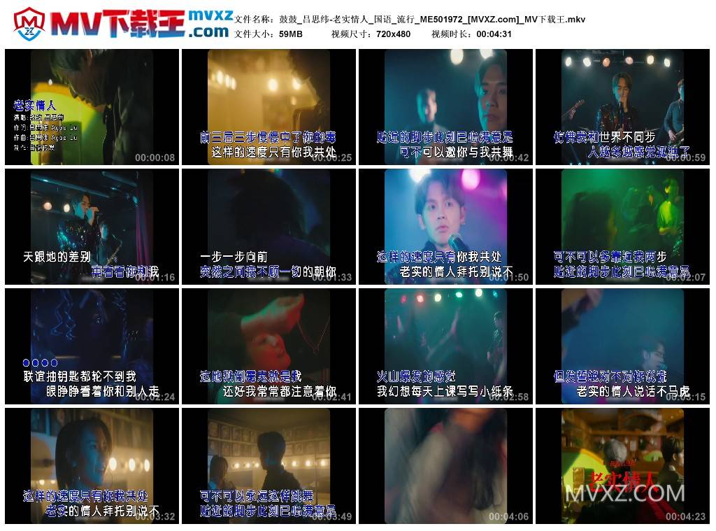 鼓鼓_吕思纬-老实情人_国语_流行_ME501972